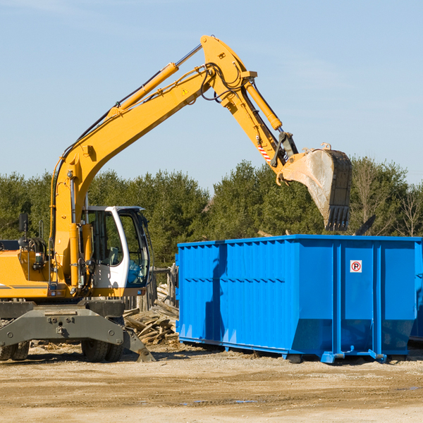 are there any restrictions on where a residential dumpster can be placed in Harriman New York